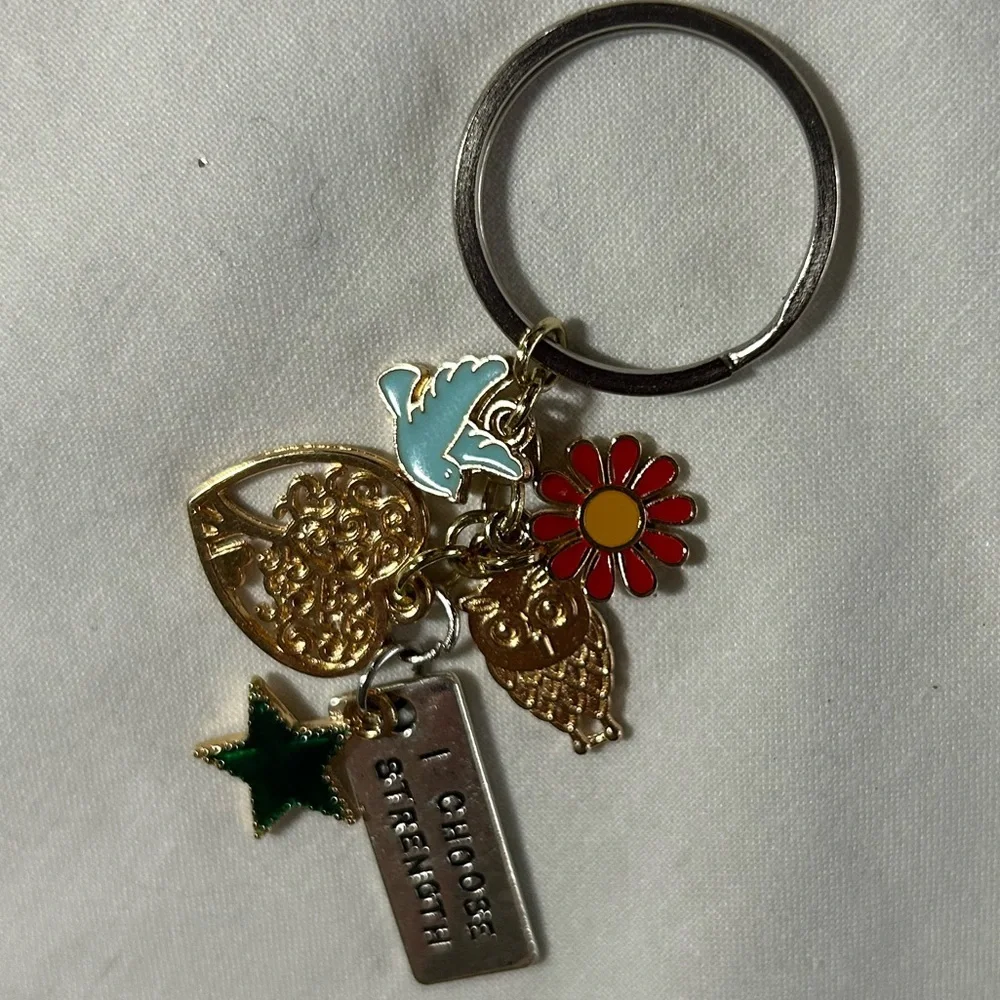 ‘I choose strength’‎ keychain